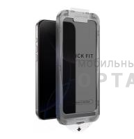 Стекло защитное, KEEPHONE QUICK FIT PRIVACY 3D БЕЗ РАМКИ FULL GLUE САМОКЛЕЯЩИЙСЯ GLASS iPhone 17 PRO MAX