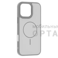 Чехол Matte MagSafe с защитой камеры в техпаке, iPhone 16 Pro, Silver