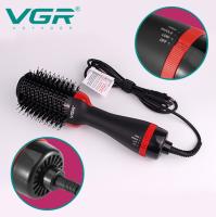 Фен щетка для волос VGR V-416, 1000 Вт, черный, красный