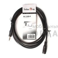 Кабель удлинительный TELECOM 3.5 Jack (M) / 3.5 Jack (F), стерео, аудио, 2 м. (1/250) Кабель удлинительный TELECOM 3.5 Jack (M) / 3.5 Jack (F), стерео, аудио, 2 м. (1/250)