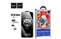 Стекло защитное HOCO A777 Bear Shield, черная рамка, iPhone 13/13 Pro/14/16e