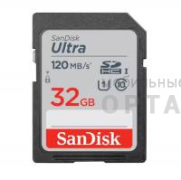 Карта памяти SDHC 32 Гб SanDisk Class 10 Ultra UHS-I (120 Mb/s)