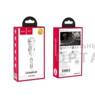 АЗУ HOCO Z27, Staunch, 2400mA, кабель Type-C,  белый