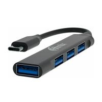 Хаб RITMIX CR-4401 Metal,TypeC на USB3.0;1xUSB3.0+3xUSB2.0 ,каб.9.5см,корп из алюм.сплав (1/200)