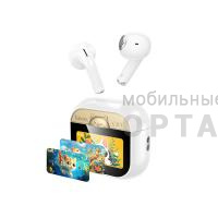 Наушники беспроводные внутриканальные Hoco Premium EW89 с сенсорным экраном, белый