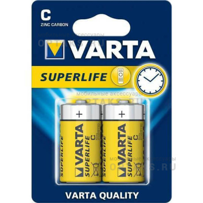 Элемент питания VARTA  R14 Superlife (2 бл)   (24/120)