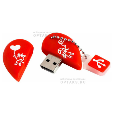 Флешка USB 16 Гб Smartbuy Wild series  Сердце