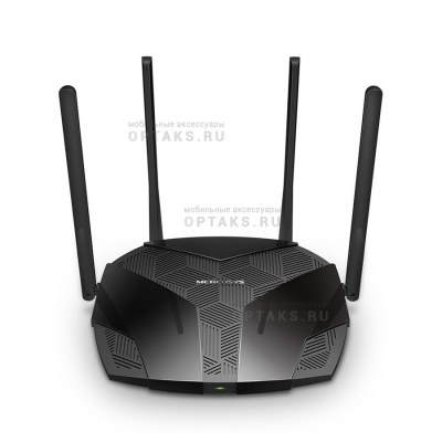 Роутер беспроводной Mercusys MR80X 10/100/1000BASE-TX, черный(1/10)