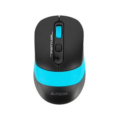 Комплект беспроводной Клавиатура + Мышь A4TECH Fstyler FG1010 клав:черный/синий мышь:черный/синий (1/10)