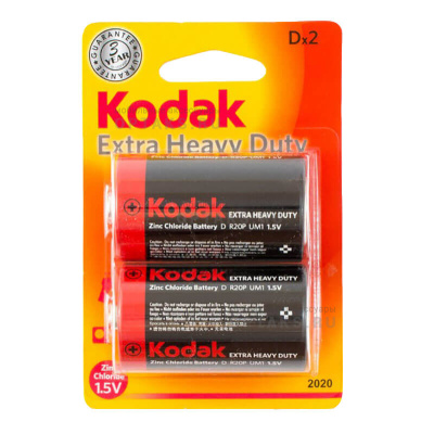 Элемент питания KODAK Heavy Duty  R20  BL2 Extra  (KDHZ-2)   (24/120)