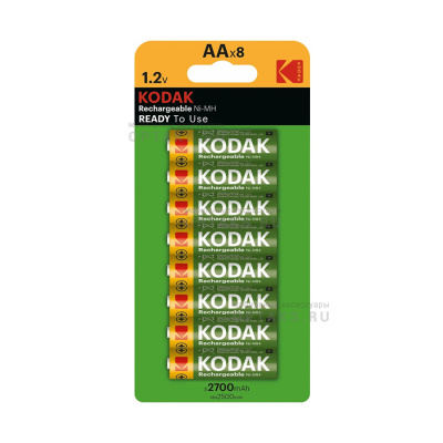 Аккумуляторная батарейка KODAK  HR6-8BL 2700mAh (8/48/384/16128)