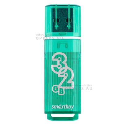 Флешка USB 32 Гб  Smartbuy  Glossy  зеленый