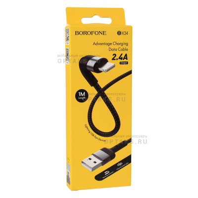 Кабель Usb Borofone BX34 Advantage charging data cable for Lightning black