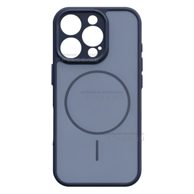 Чехол Matte MagSafe с защитой камеры в техпаке, iPhone 13/14, Blue