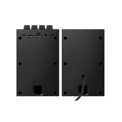 Акустическая 2.0 система DEFENDER Futuro 20 Вт, BT/USB/TF/AUX/2400мА*ч, черный (1/8)