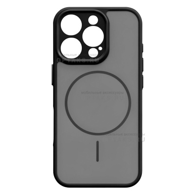 Чехол Matte MagSafe с защитой камеры в техпаке, iPhone 13/14, Black