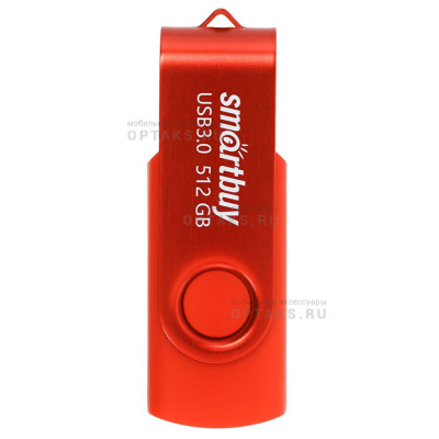 Флешка USB3.0 512GB Smartbuy Twist красный