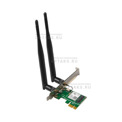 Двухдиапазонный сетевой Wi-Fi 6 адаптер  AX3000  Tenda E30, Bluetooth 5.0 PCIe, 2,4 ГГц до 574 Мбит/с,  5 ГГц до 2402 Мбит/с