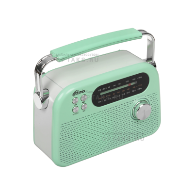 Радиоприёмник RITMIX RPR-045 MINT, Bluetooth v.5.3, FM/AM/SW, USB, micro SD, кабель Type-C - USB (1/16)