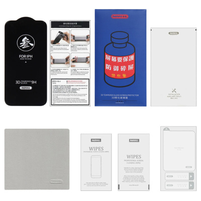 Стекло защитное REMAX GL-27 3D Medicine, для iPhone 17 Pro, black
