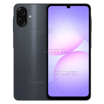 Смартфон Samsung A07 4/128GB Black (РСТ)