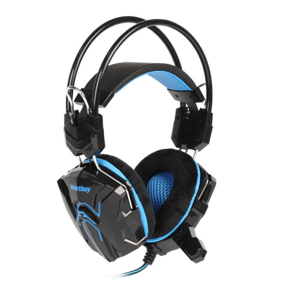 Наушники игровые Smartbuy SBHG-1000 RUSH  SNAKE, черная/синяя
