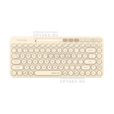 Клавиатура беспроводная A4TECH Fstyler FBK36C AS бежевый USB BT/Radio slim Multimedia (FBK36C AS)(1/20)