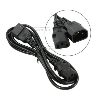 Кабель монитор - компьютер 1.8 метра 220V (UPS -> устройство) <VDE> 3G*0.5mm Aopen <ACE001-1.8M> (1/60)