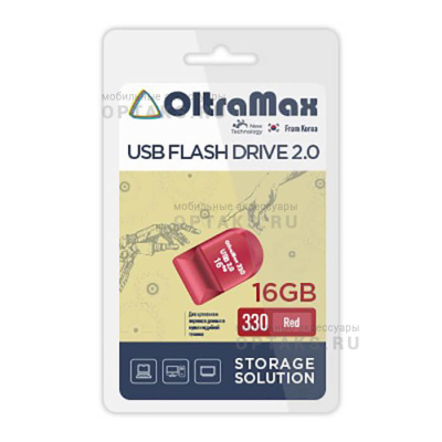 Флешка USB 16 Гб OltraMax  330  красный