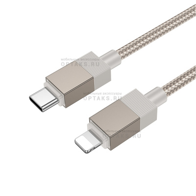Кабель Type-C to Lightning HOCO X110 Honorific, 1m, PD 27W,  золотой