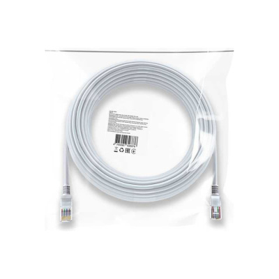 Патч-корд DEFENDER RJ45-15 Cat 5E, UTP, AWG24, PVC, 15м, белый (1/18/36)