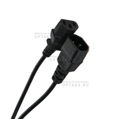 Кабель VCOM монитор-компьютер 220V (UPS -> устройство) <VDE> 3G*0.5 мм., 3 м. (1/30)