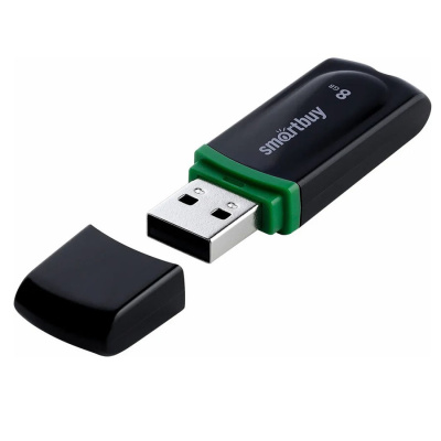 Флешка USB 8 Гб  Smartbuy  Paean  чёрный
