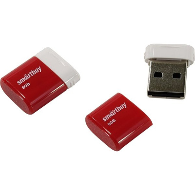 Флешка USB 8 Гб Smartbuy  Lara  красный