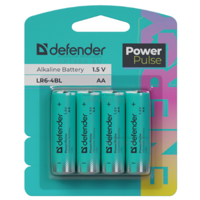 Элемент питания DEFENDER LR6 АА PowerPulse BL4  (40/240)
