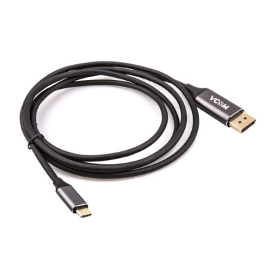 Кабель-адаптер USB 3.1 Type-Cm --> DP(m) 4K@60Hz, 1.8m , Aluminium Shell,VCOM <CU422MC-1.8M> (1/75)