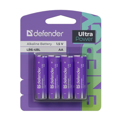 Элемент питания DEFENDER LR6 АА UltraPower BL4  (40/240)