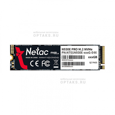 Жесткий диск SSD Netac  128GB  N930E  Pro, PCIe x4, R/W - 970/650 MB/s, (M.2), 2280, TLC 3D NAND