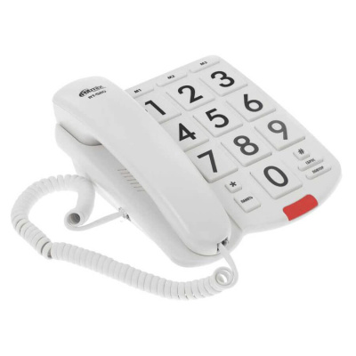 Стационарный телефон, RITMIX RT-520, слоновая кость (1/20)