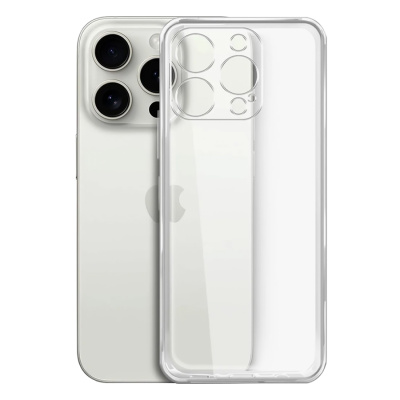 Чехол прозрачный силикон в техпаке, для iPhone 15 Pro Max