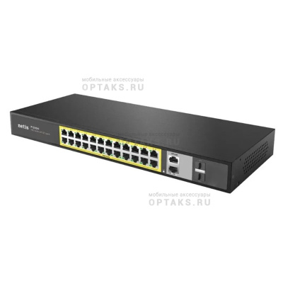 Коммутатор NETIS P124GH, 24-портовый неуправляемый PoE (1/20)