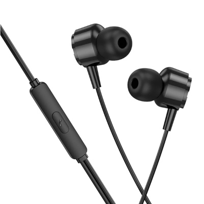 Наушники внутриканальные BOROFONE BM94 Sonar, , пластик, микрофон, кабель Jack 3.5mm, 1.2м, цвет: чёрный (1/420)