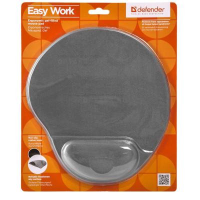 Коврик DEFENDER гелевый Easy Work, серая лайкра (1/30)