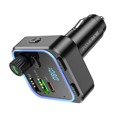 FM трансмиттер автомобильный Borofone BC53, чёрный