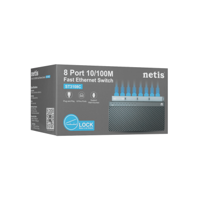Коммутатор NETIS ST3108C 8x100Мбит/с неуправляемый (1/40)