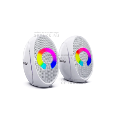 Акустическая система 2.0 SMARTBUY DRIVE 2, мощность 6 Вт, LED, белая (SBA-6000) (1/40)