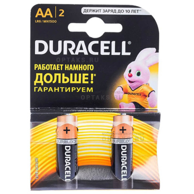 Элемент питания Duracell LR6 BL2 BASIC CN  (2/24/96/10752)