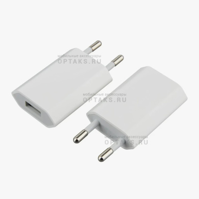 Сетевое зарядное устройство USB 5W Power Adapter 1A (Оригинал FOXCONN) в техпаке