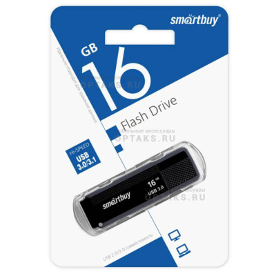 Флешка USB3.0 16 Гб  Smartbuy  Dock  чёрный