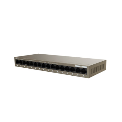 Коммутатор TENDA TEG1016M, 16 портовый гигабитный неуправляемый, 16-Port Gigabit Ethernet Switch (1/10)